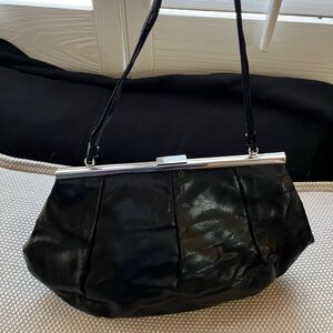 Banana Republic - Elegant Black Leather Handbag